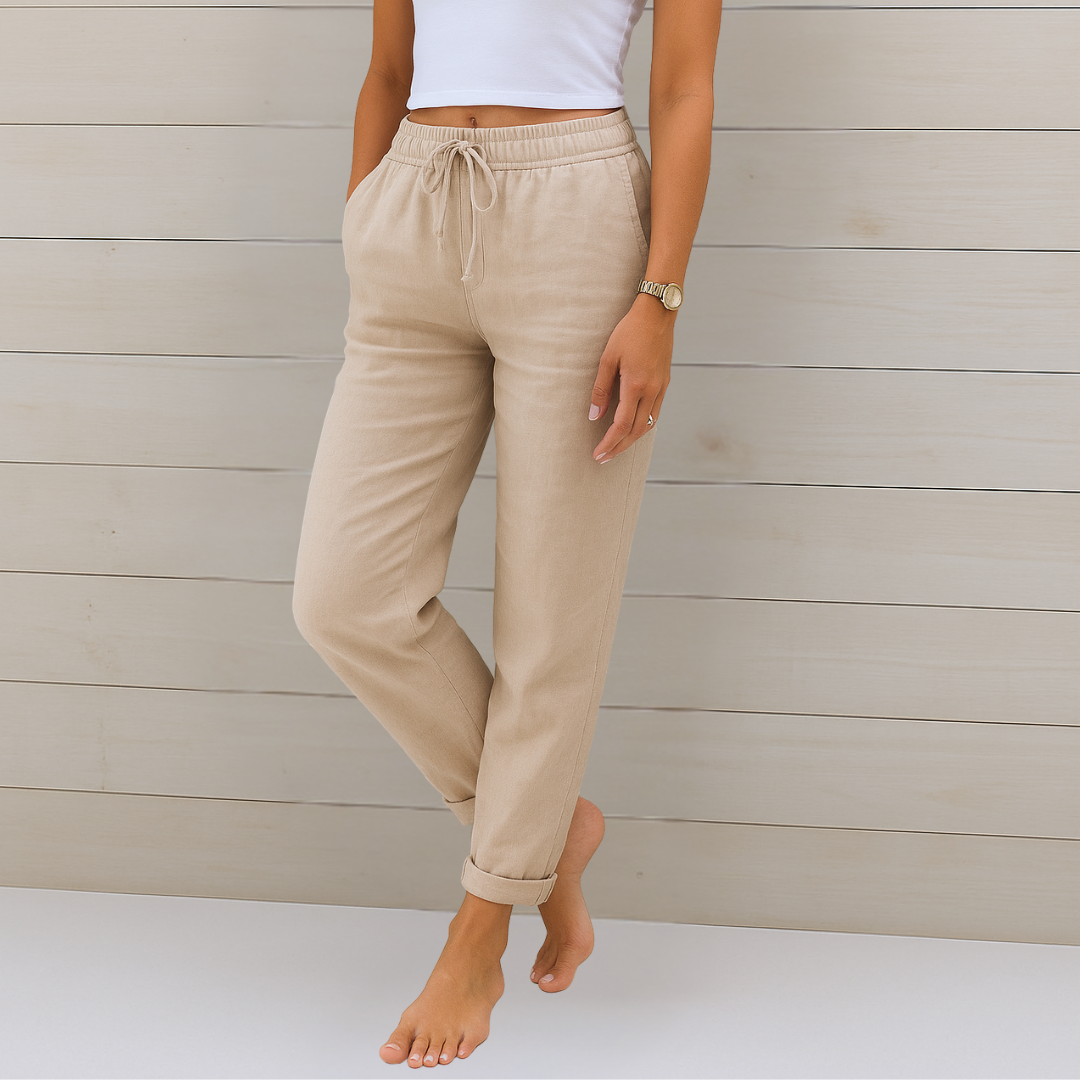 Lori | Women's Elastic-Waist Casual Trousers — product image 1
