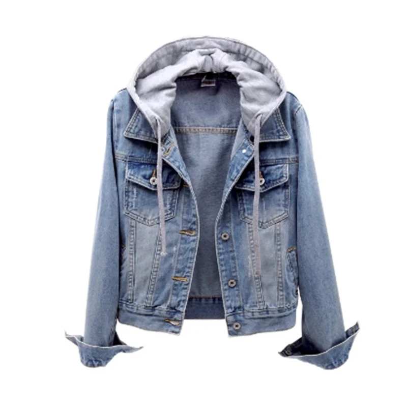 Luna | Women's Hooded Denim Trucker Jacket — product image 7