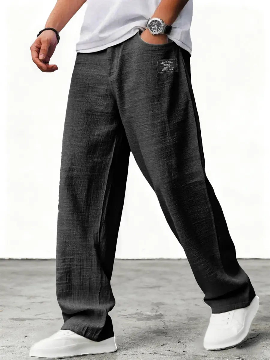 Luneria | Men's Relaxed Wide-Leg Trousers — product image 4