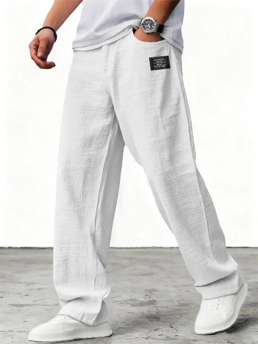 Luneria | Men's Relaxed Wide-Leg Trousers — product image 7