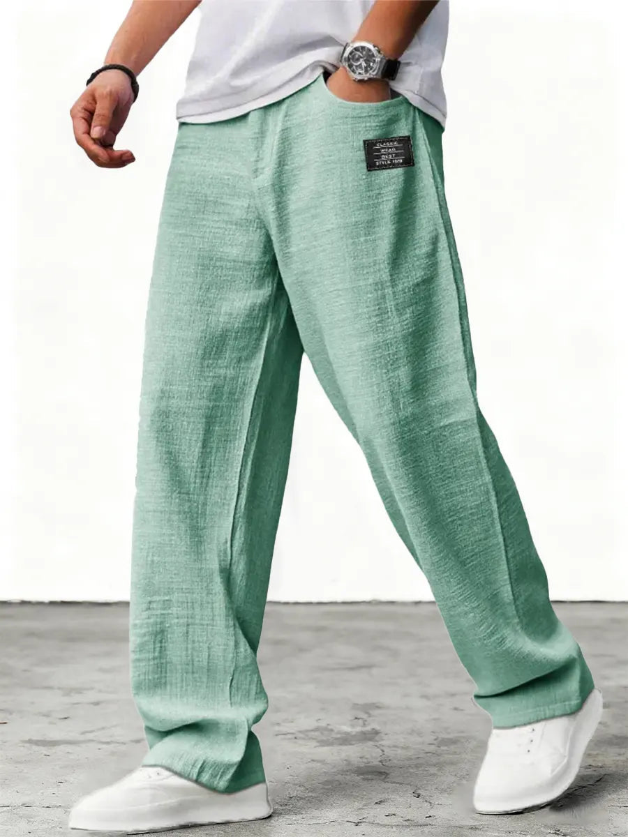 Luneria | Men's Relaxed Wide-Leg Trousers — product image 9