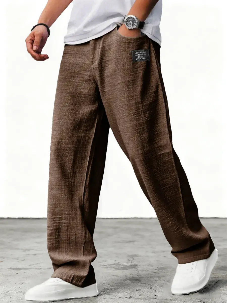 Luneria | Men's Relaxed Wide-Leg Trousers — product image 10