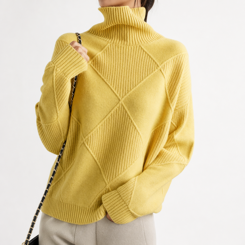 Nora | Women's Ribbed Turtleneck Sweater — product image 3