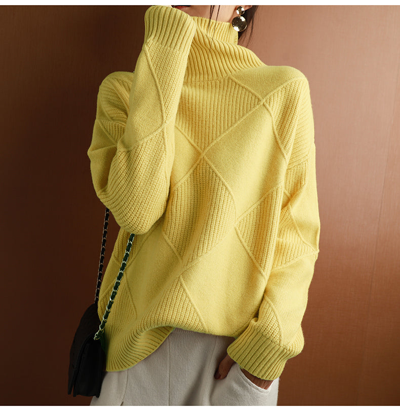 Nora | Women's Ribbed Turtleneck Sweater — product image 7