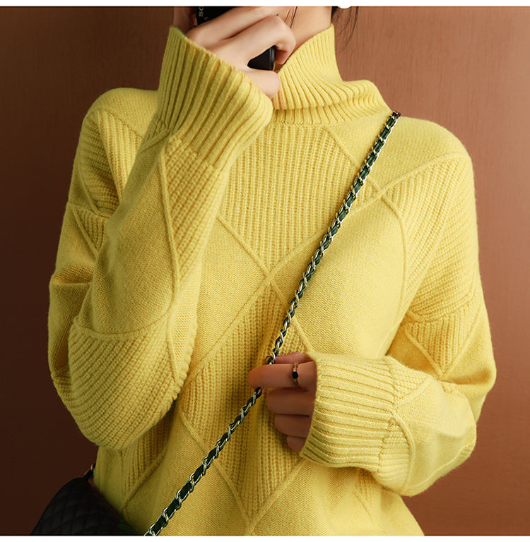 Nora | Women's Ribbed Turtleneck Sweater — product image 10