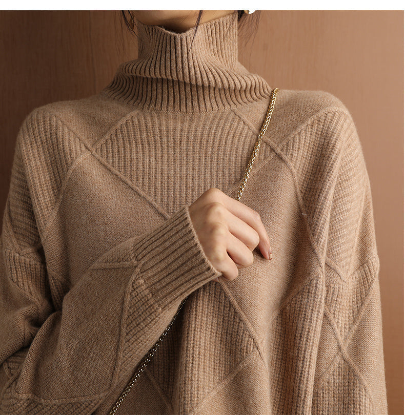 Nora | Women's Ribbed Turtleneck Sweater — product image 17