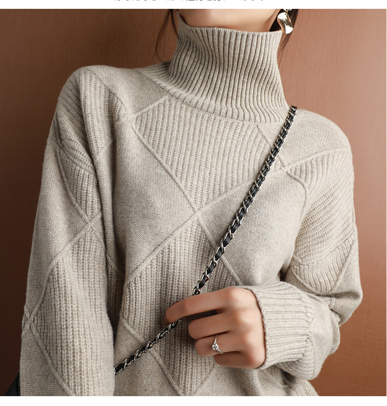 Nora | Women's Ribbed Turtleneck Sweater — product image 21