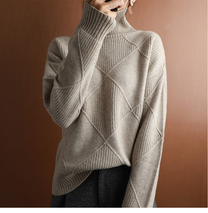 Nora | Women's Ribbed Turtleneck Sweater — product image 22