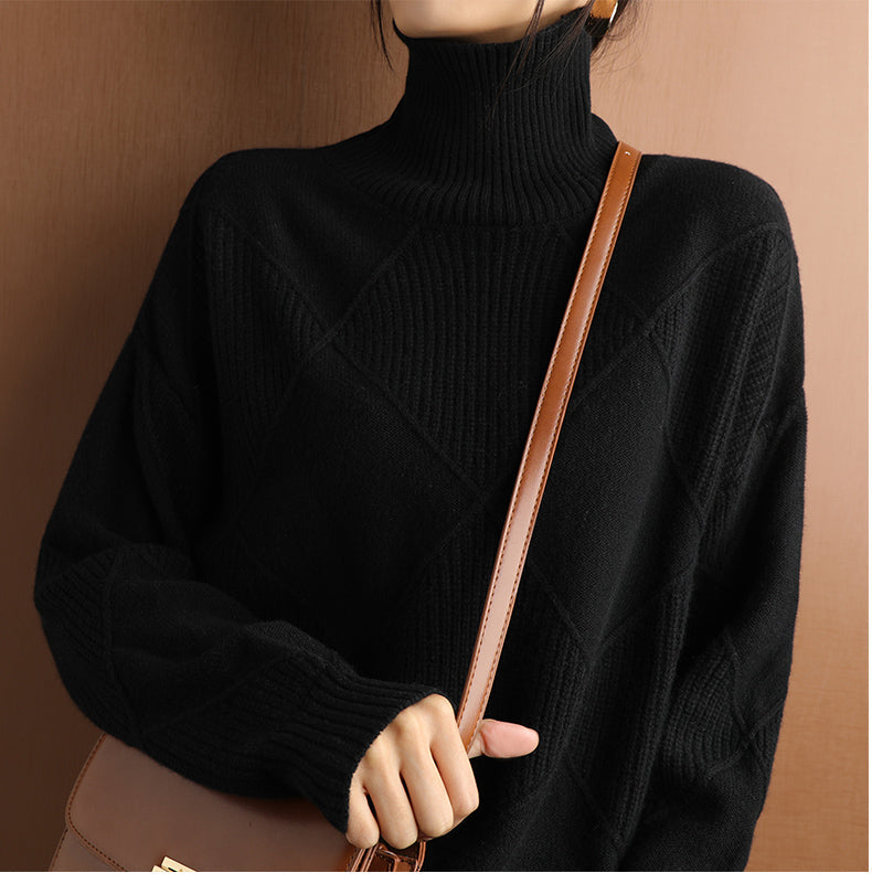 Nora | Women's Ribbed Turtleneck Sweater — product image 23