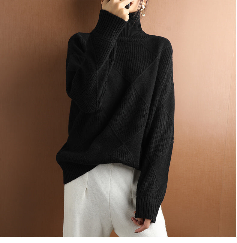 Nora | Women's Ribbed Turtleneck Sweater — product image 25