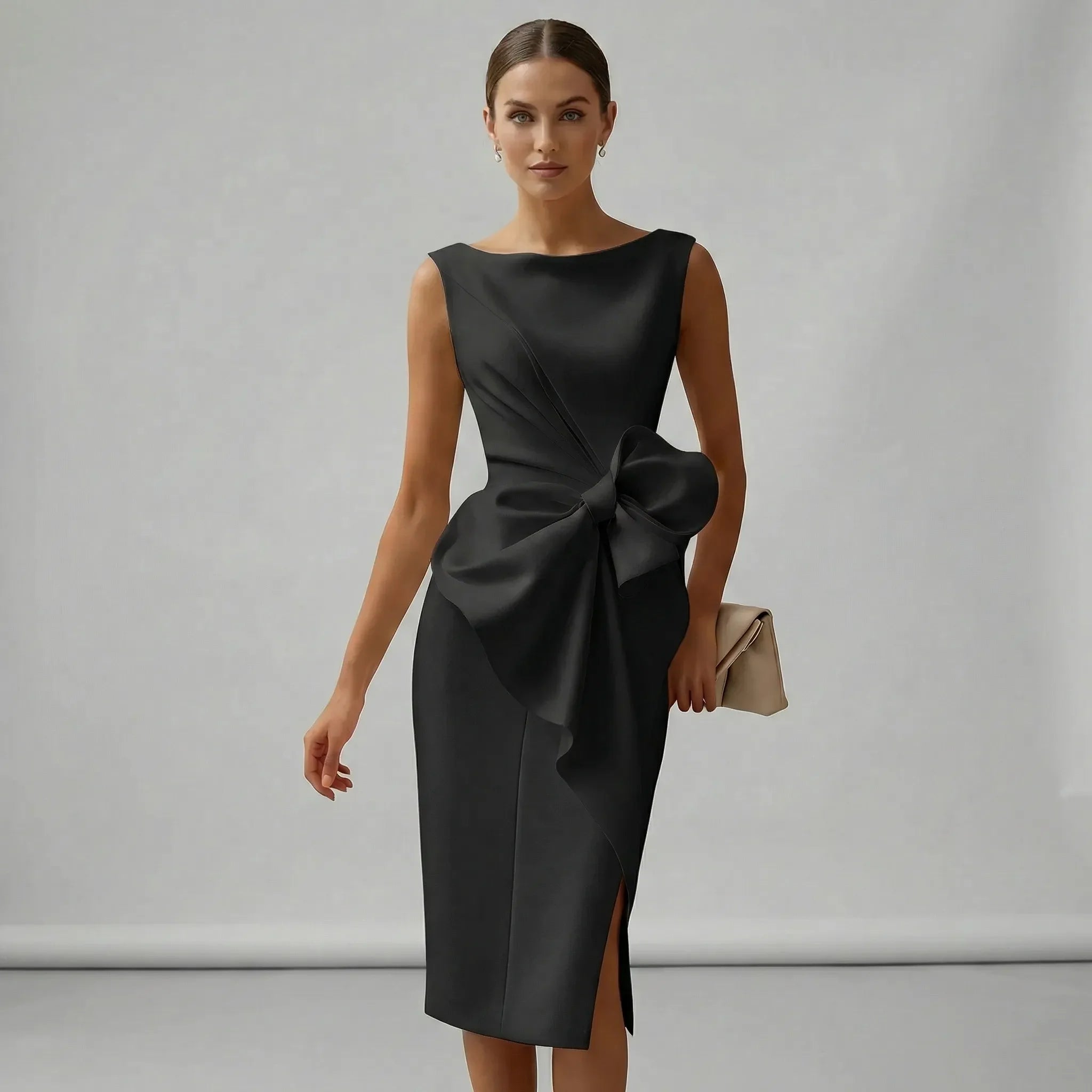 Slimzy Women's Bow-Waist Sleeveless Midi Dress – product image 8 of 8
