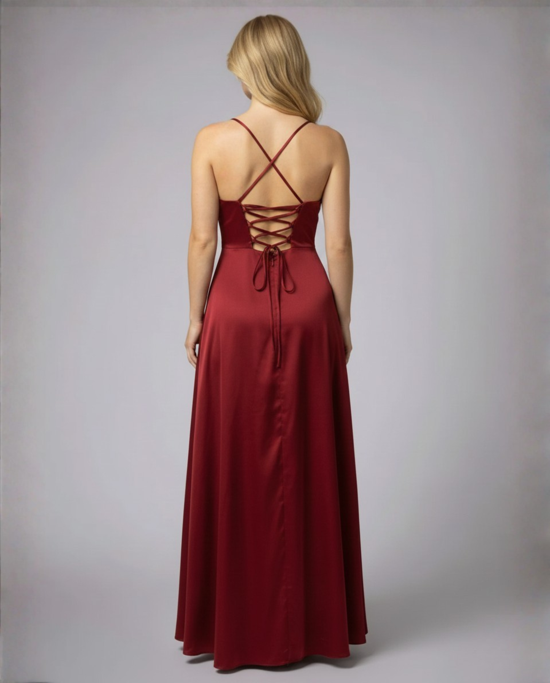 Slimzy Women's Cowl-Neck Side-Slit Maxi Dress – product image 2 of 11
