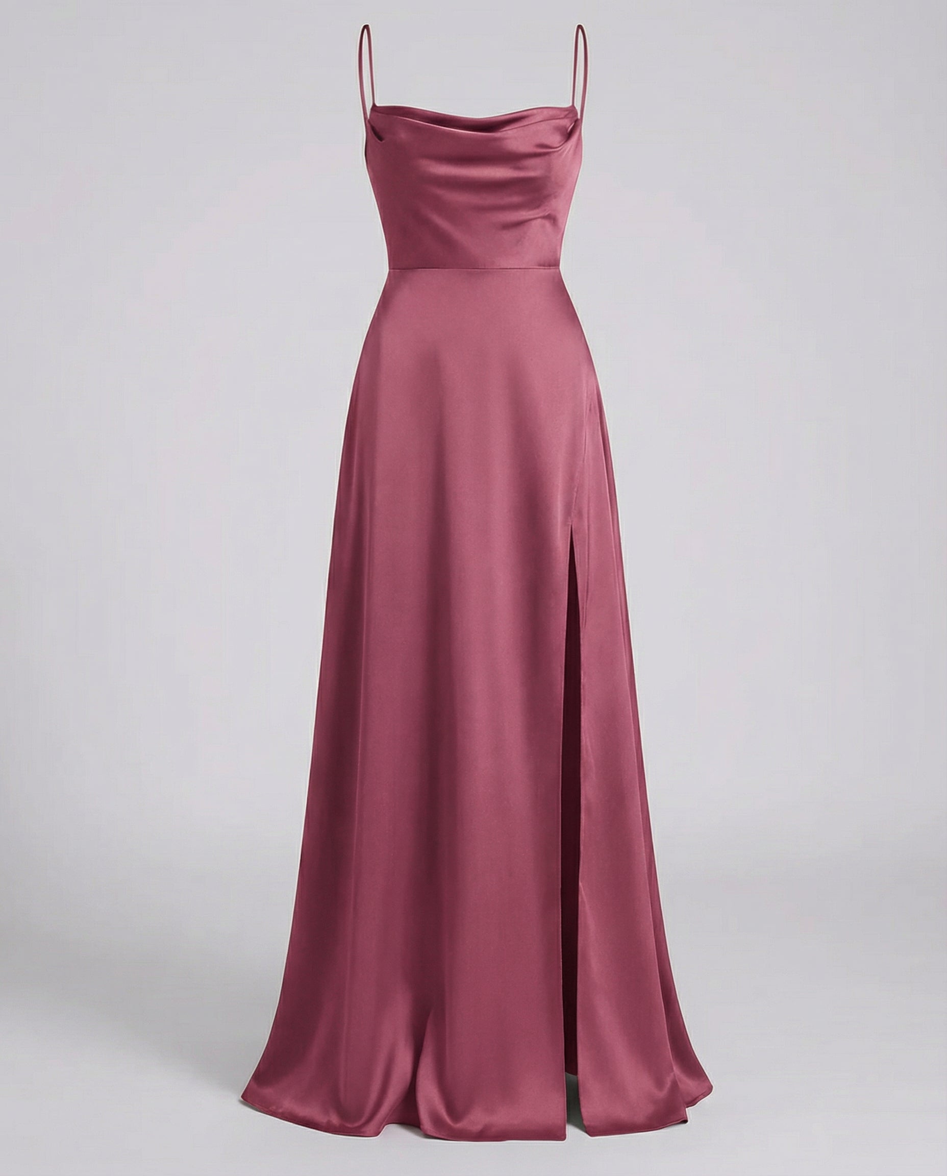 Slimzy Women's Cowl-Neck Side-Slit Maxi Dress – product image 7 of 11
