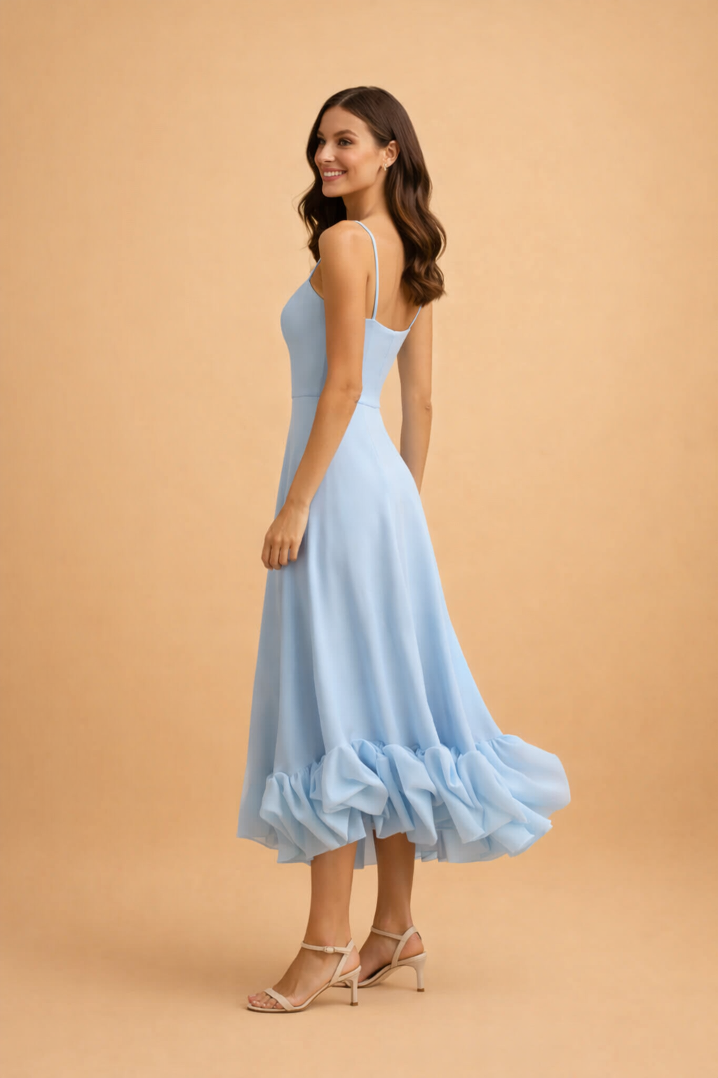 Slimzy Women's Flared-Hem Camisole Midi Dress – product image 7 of 8