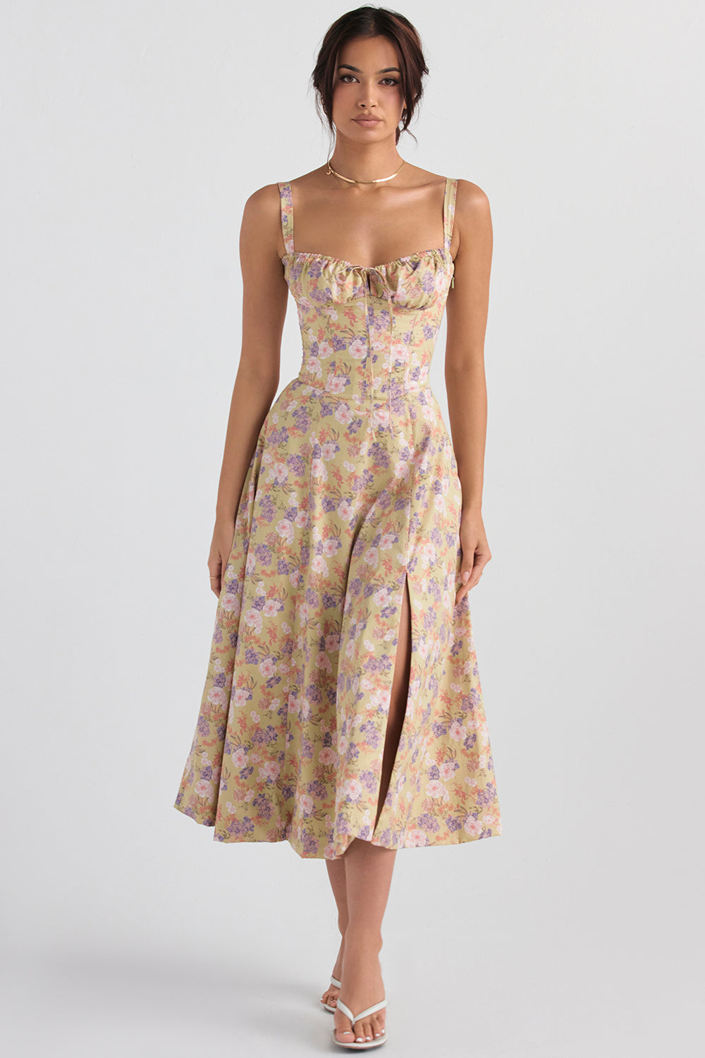Slimzy Women's Floral Bustier Maxi Dress – product image 9 of 30