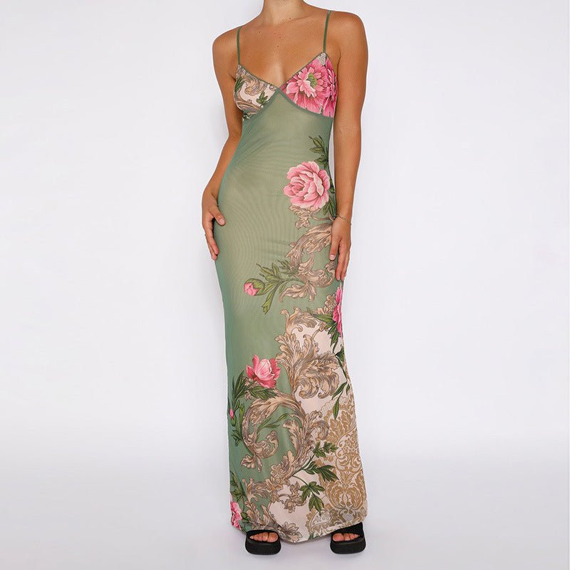 Slimzy Women's Floral Ruched Bodycon Maxi Dress – product image 6 of 11