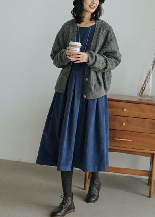 Slimzy Women's Long-Sleeve Corduroy Midi Dress – product image 2 of 6