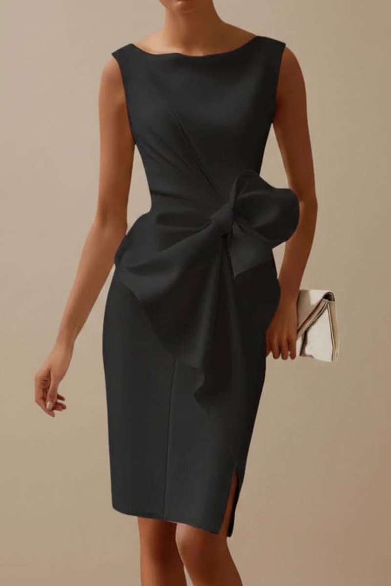 Slimzy Women's Oversized Bow-Detail Midi Dress – product image 10 of 10