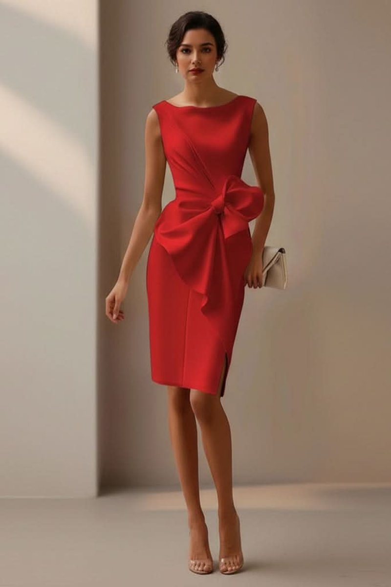 Slimzy Women's Oversized Bow-Detail Midi Dress – product image 9 of 10
