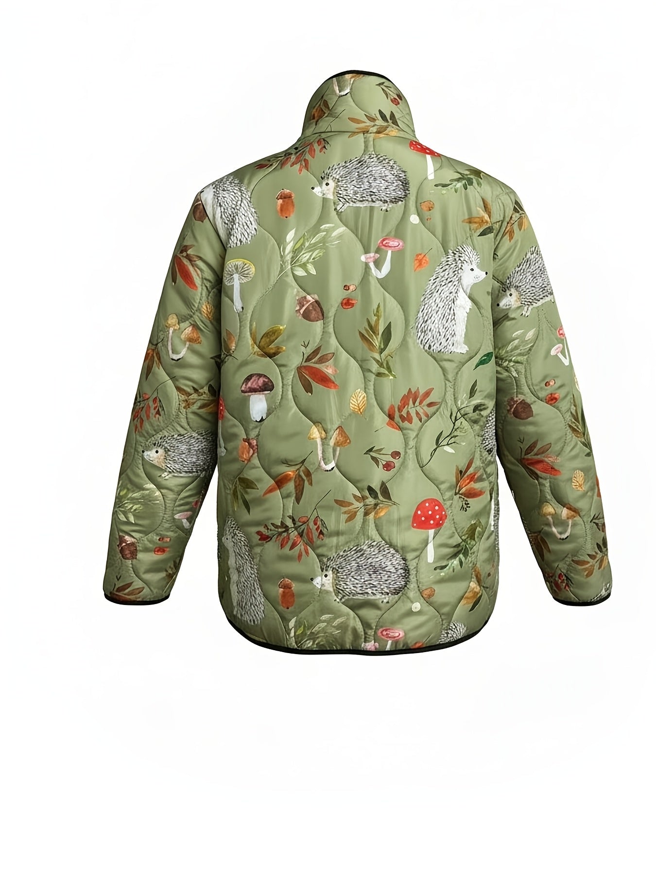 Teagan | Women's Hedgehog-Print Quilted Jacket — product image 2