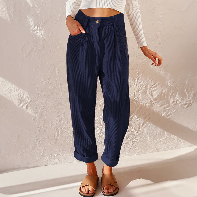 Riley | Women's Wide-Leg Textured Trousers