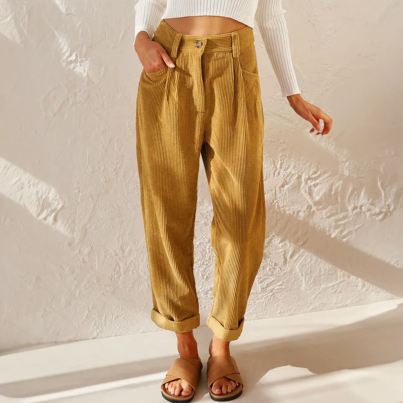 Riley | Women's Wide-Leg Textured Trousers