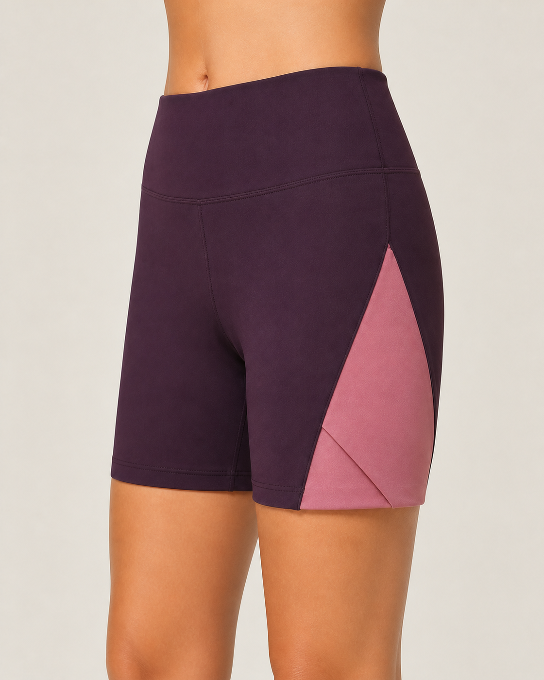Women's Foldline Shorts — Plum / Rose — alternate view