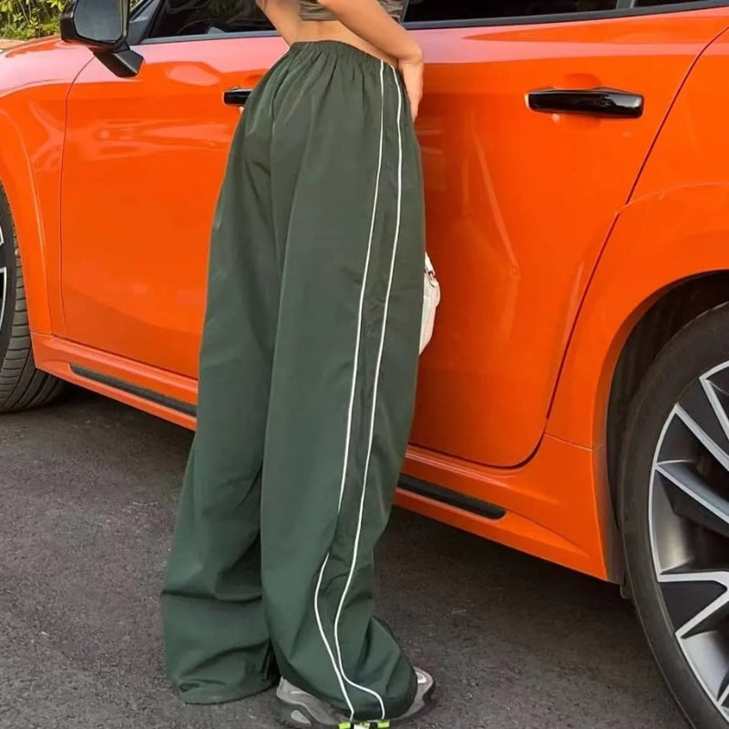 Zoe | Women's Side-Stripe Wide-Leg Track Pants — product image 4